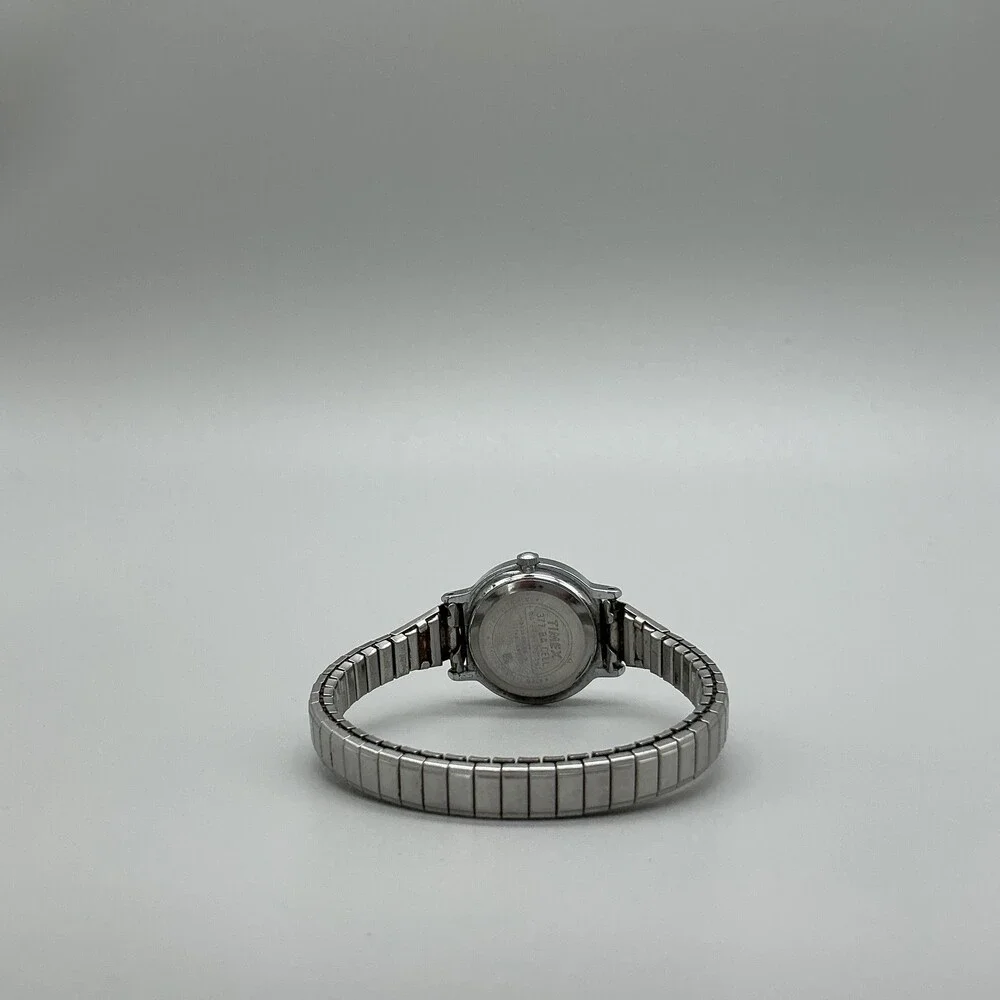 Timex Womens Watch 23mm White Dial Silver Tone Expansion Band New Battery